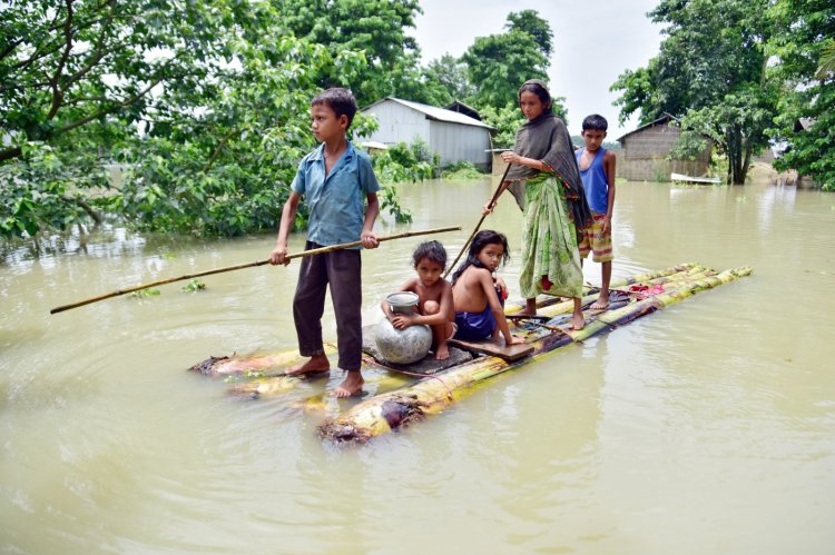 आसाम आणि त्रिपुरामधील पुरामुळे ५५ जण मृत्युमुखी, १९ लाख बेघर