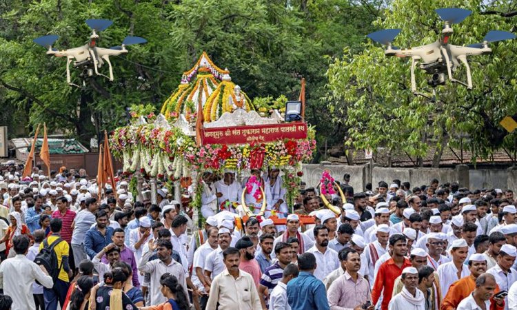 पालखी मार्गावर ड्रोनने शूटिंग करण्यास मनाई