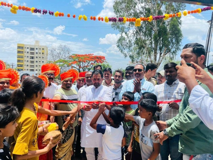 इंद्रपुरीतील अनेक वर्षांचा प्रश्न मार्गी  आमदार शेळके यांच्या हस्ते विकासकामांचे लोकार्पण 